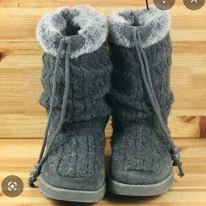 Women's Sketchers Gray Winter Boots